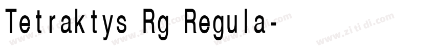 Tetraktys Rg Regula字体转换